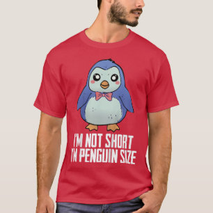 T-shirt Kids Im Not Short Im Penguin Size Lazy Halloween C