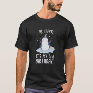 T-shirt Kids It's My 3Rd Birthday! Penguin Three Years Old