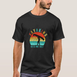 T-shirt Kids Kayaking Me Donne Humide, Funky Vintage Retro