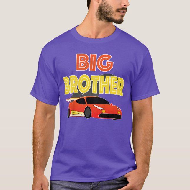 T-shirt Kids Kids Big Brother Race Shirt For Boys Racing (Devant)