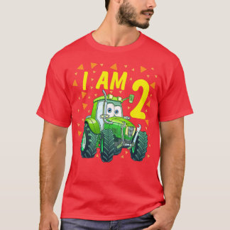 T-shirt Kids Kids Tractor 2nd birthday son farmer 2 years 