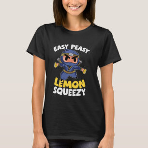 T-shirt Kids Lemonade Stand Ninja Funny Easy Peasy Lemon S