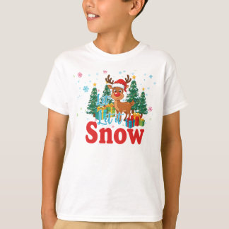 T-shirt Kids Let It Snow Christmas