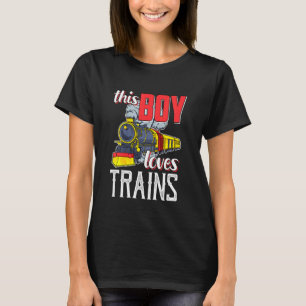 T-shirt Kids Locomotive Steam Engine Railfan - Ce Garçon L