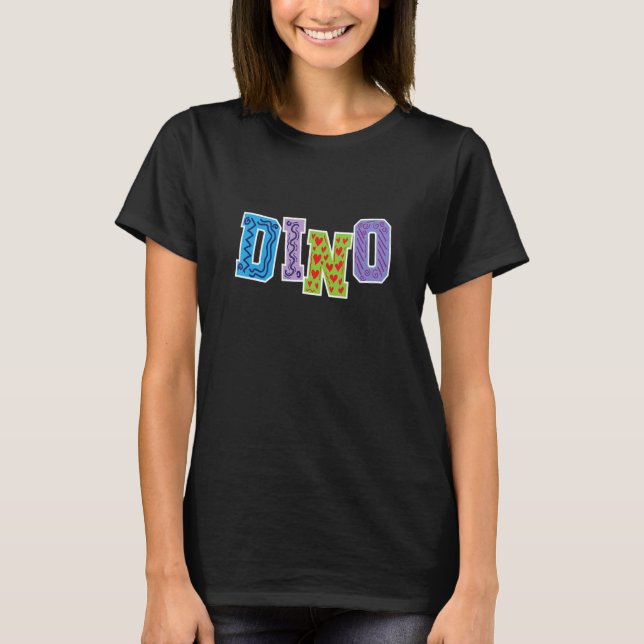 T-shirt Kids Love Dinos (Devant)