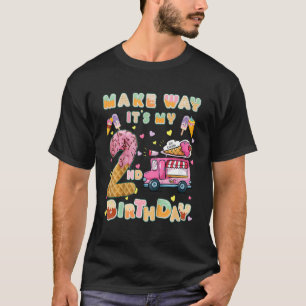T-shirt Kids Make way c'est mon camion de crème glacée de
