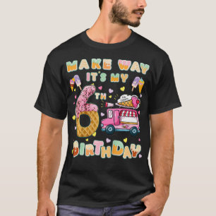 T-shirt Kids Make way its my 6th birthday ice cream truck 