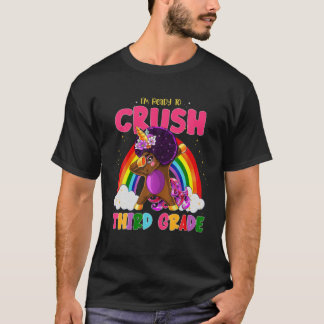 T-shirt Kids Melanin Unicorn Dab 3Rd I'm Ready To Crush Th