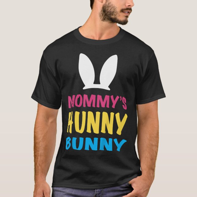 T-shirt Kids Mommy's Hunny Bunny Easter  (Devant)