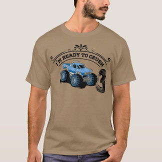 T-shirt Kids Monster Truck 3th Birthday Funny funny gift