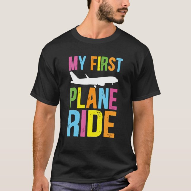 T-shirt Kids My First Plane Ride My First Plane Ride Kids  (Devant)