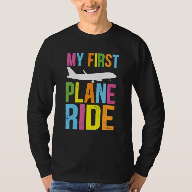 T-shirt Kids My First Plane Ride My First Plane Ride Kids  (Devant)