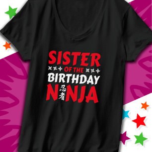 T-shirt Kids Ninja Party Karate Soeur d'anniversaire Ninja