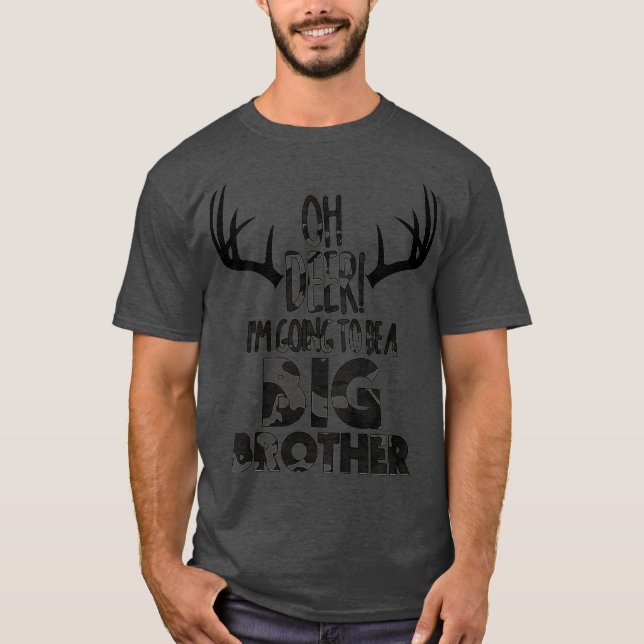 T-shirt Kids Oh Deer Big Brother Chasse Chasseurs (Devant)