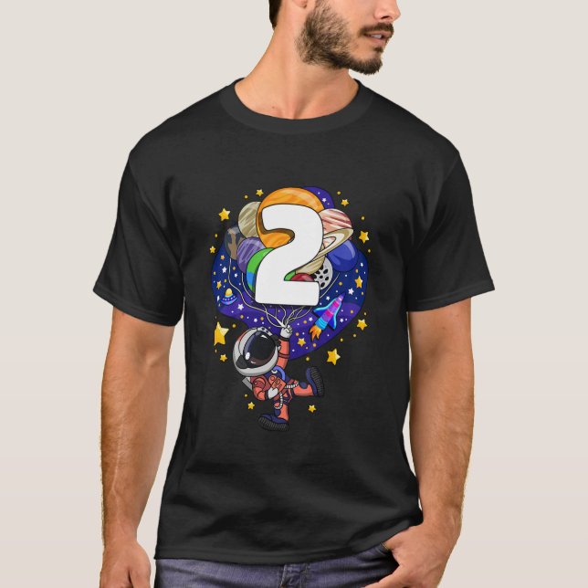 T-shirt Kids Outer Space Astronaute (Devant)