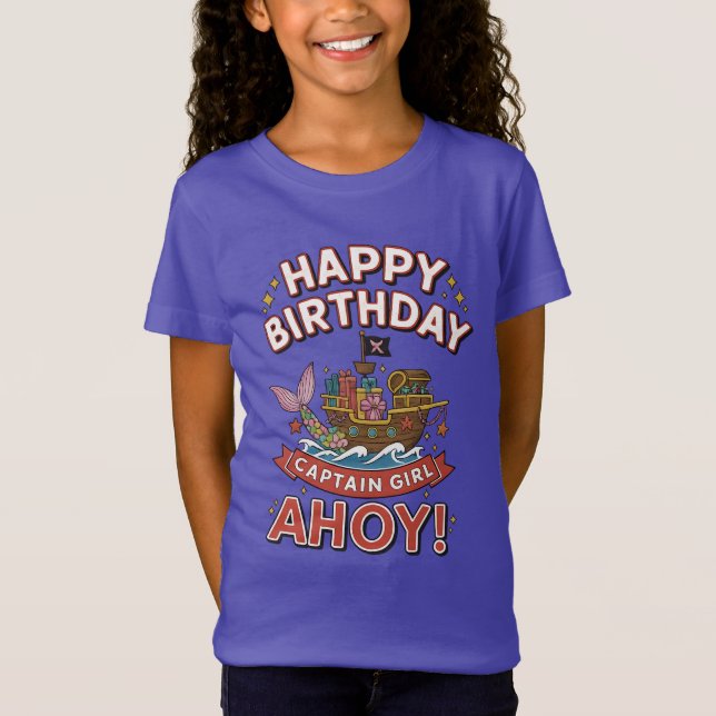 T-Shirt Kids Pirate Birthday Party Family (Devant)