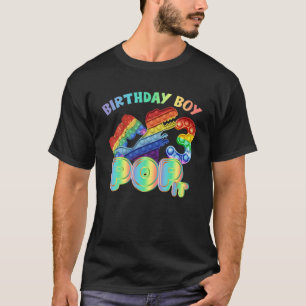 T-shirt Kids Pop It 3Rd Year Old Birthday Boy Dino Gamer P