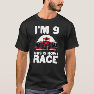 T-shirt Kids Racing Car 9e Anniversaire 9 Neuf Formule béb