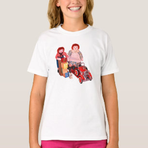 T-shirt KIDS Raggedy Ann & Andy fire engine bloque les jou