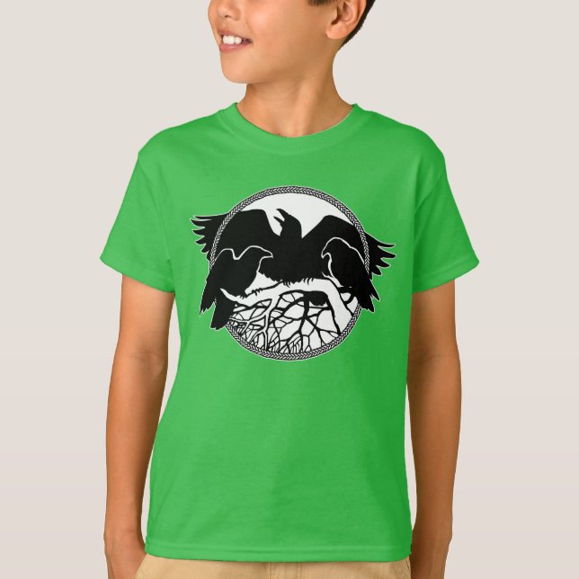 T-shirt Kid's Raven Cool Organic Raven Shirt (Devant)