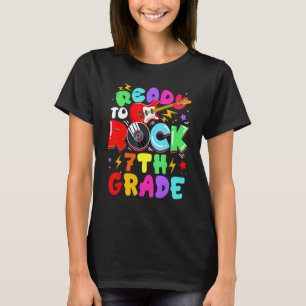 T-shirt Kids Ready To Rock 7th Grade Guitar Back To School