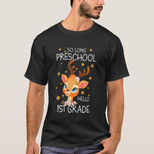 T-shirt Kids So Long Preschool Hello Kindergarten Quote F