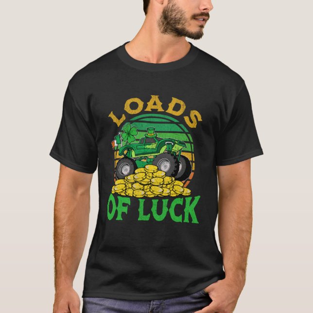 T-shirt Kids St Patricks Day 2023 Monster Truck Loads Of L (Devant)