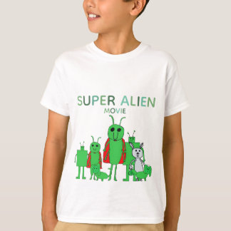 T-shirt Kids' Super Alien Movie avec casting