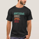 T-shirt Kids Vintage Boys Girls 9th Birthday Awesome Since<br><div class="desc">Kids Vintage Boys Girls 9th Birthday Awesome Since Avril 2013.</div>