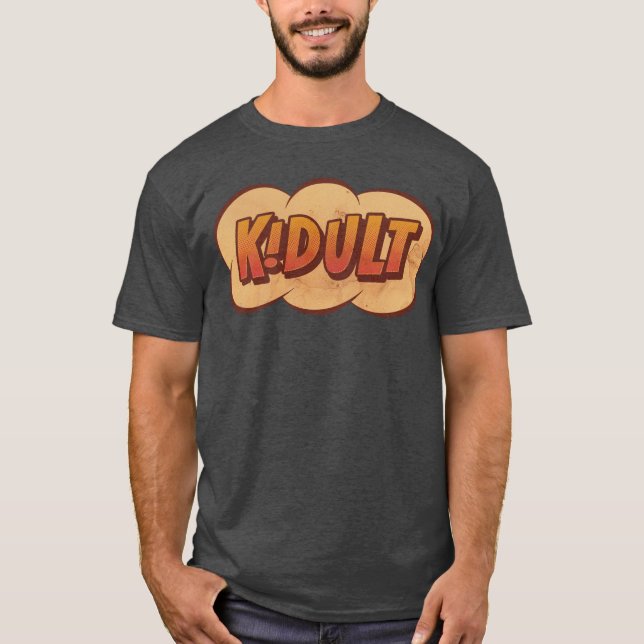 T-shirt KIDULT - Un adulte qui est un enfant à coeur - Des (Devant)