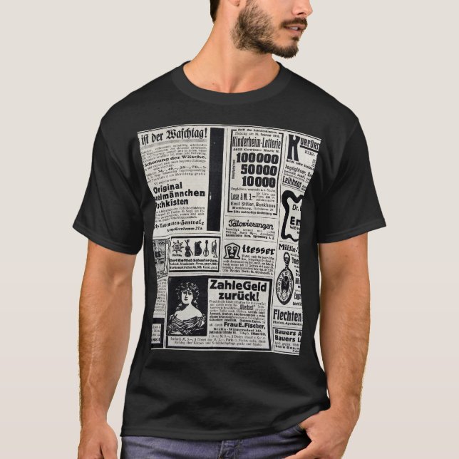 T-shirt Kiev historique : Illustration d'un journal de 191 (Devant)