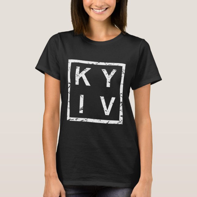 T-shirt Kiev stylé Kyiv  (Devant)