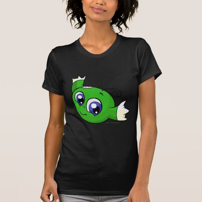 T-shirt Kiko vert de tourbillonnement (Devant)
