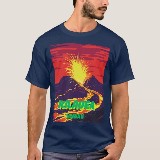 T-shirt Kilauea Volcano (Devant)