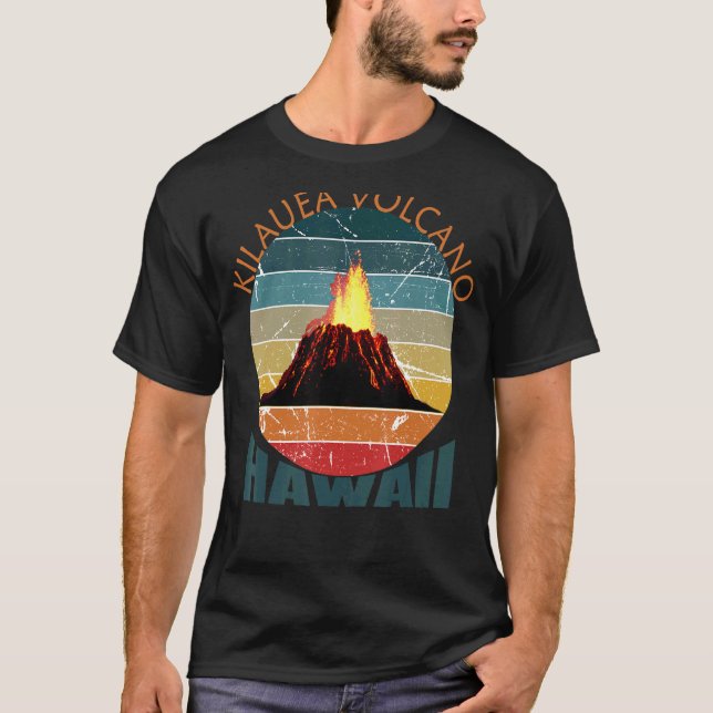 T-shirt Kilauea Volcano Éruption Hawaii Commission géologi (Devant)
