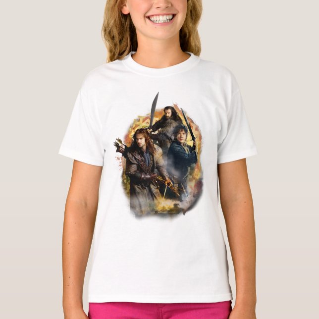 T-shirt Kili, BILBO BAGGINS™, & THORIN OAKENSHIELD™ Art (Devant)