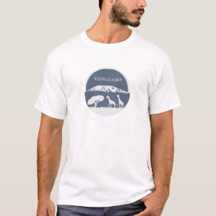 T-shirt Kilimanjaro (bleu)