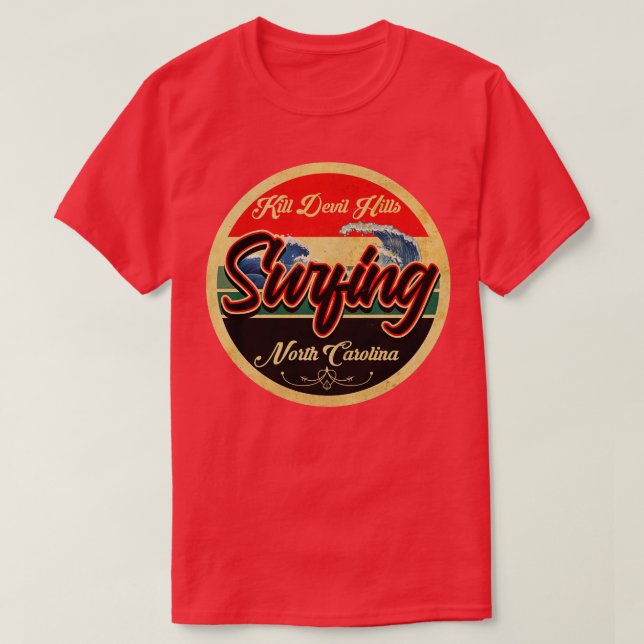 T-shirt Kill Devil Hills North olina Surf (Design devant)