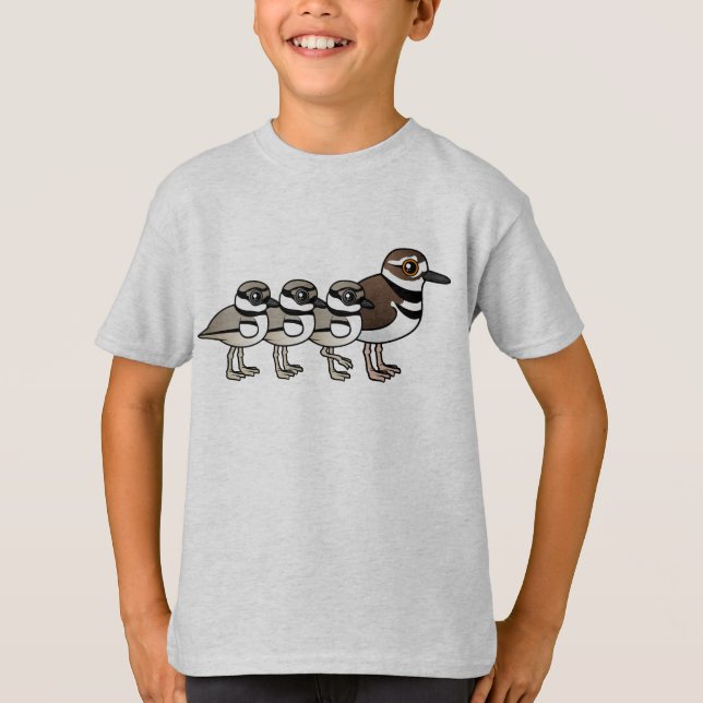 T-shirt Killdeer et trois poussins (Devant)