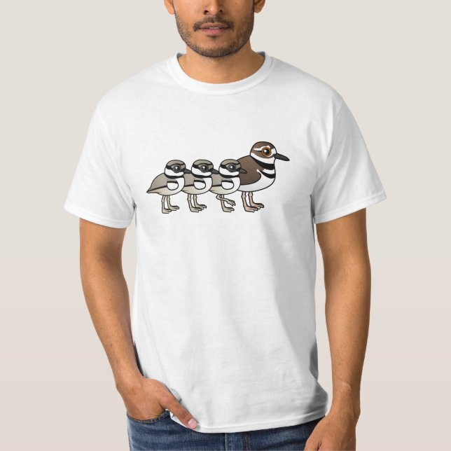 T-shirt Killdeer et trois poussins (Devant)