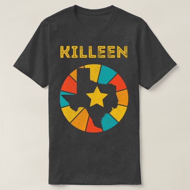T-shirt Killeen Texas Vintage Souvenir désarmé 1 (Design devant)