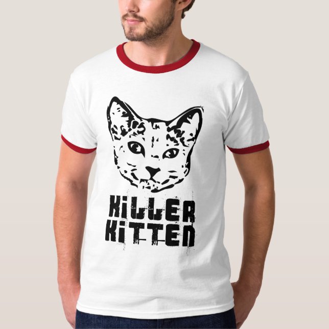 T-shirt Killer Kitten - Customisé (Devant)
