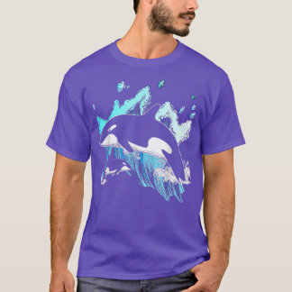 T-shirt Killer Whale Ocean Lover Venin Idea Men Boys