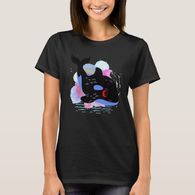 T-shirt Killer Whale Orca,design orca ,Orca Family (Devant)