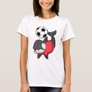 T-shirt Killerwhale comme joueur de football avec Soccer
