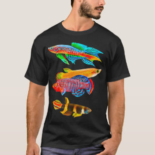 T-shirt Killifish Oeufs éleveurs Aquarium Poissons Proprié