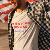 T-Shirt Kilt Fun Personnalisé 'Aucun De Votre Entr