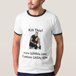T-shirt Kilts par le kilt ceci le kilt noir W de rupture