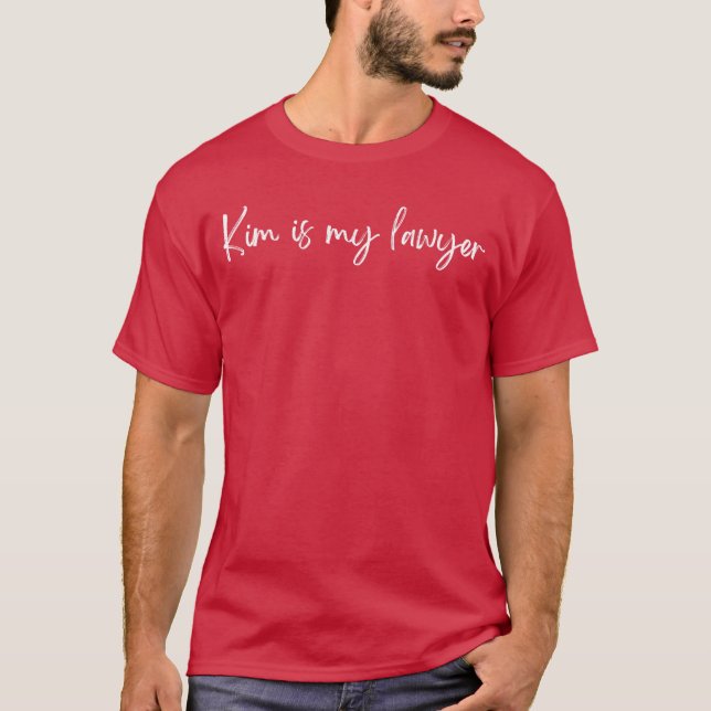 T-shirt Kim est mon avocat garçon (Devant)