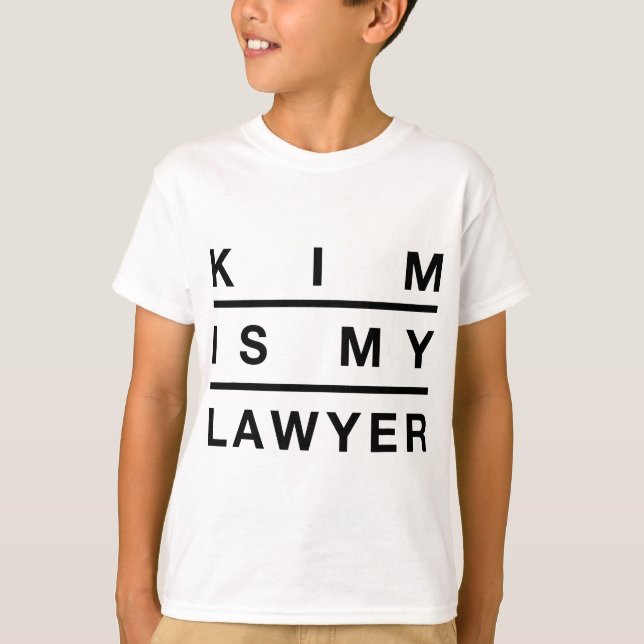 T-shirt Kim Is My Lawyer - La réforme de la prison de just (Devant)